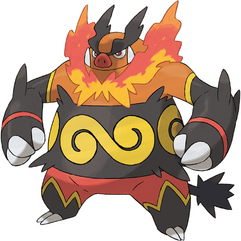 Emboar {{{Fire}}} Fire / {{{Fighting}}} Fighting