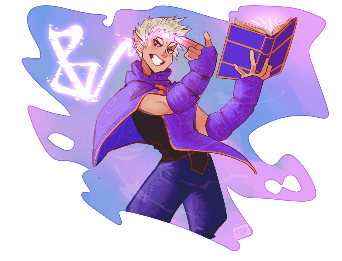 Opus casting Guidance by magically drawing their personal symbol. ✦ Done by anonymous