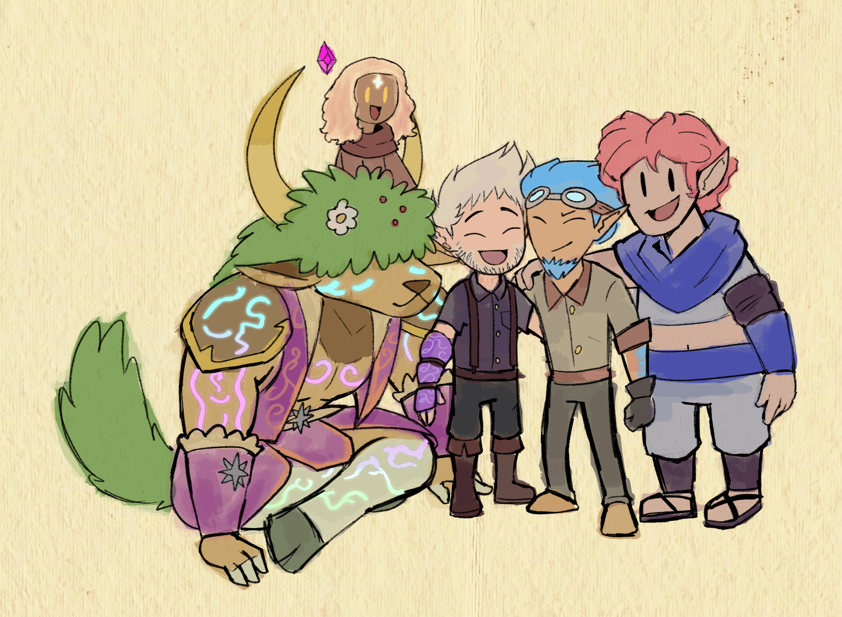 A frame from the epilogue animation We're Heroes with the Loregit family. ✦ Collab w/ TsunamiCoRyan
