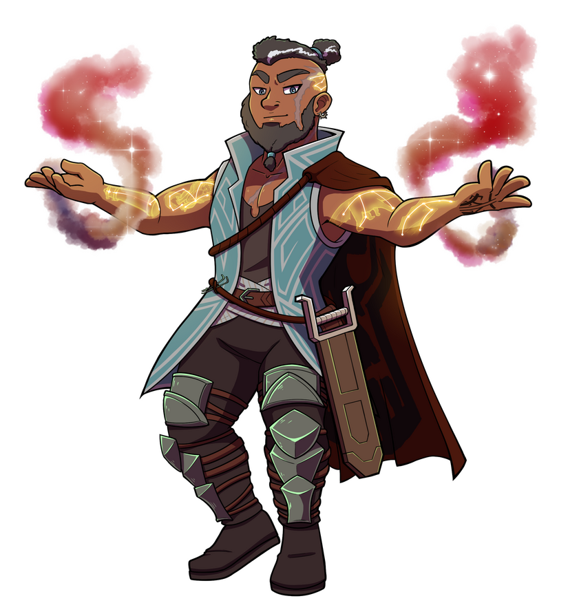 Render of Ákos Kalnath wielding cosmic magic. ✦ Collab w/ TsunamiCoRyan