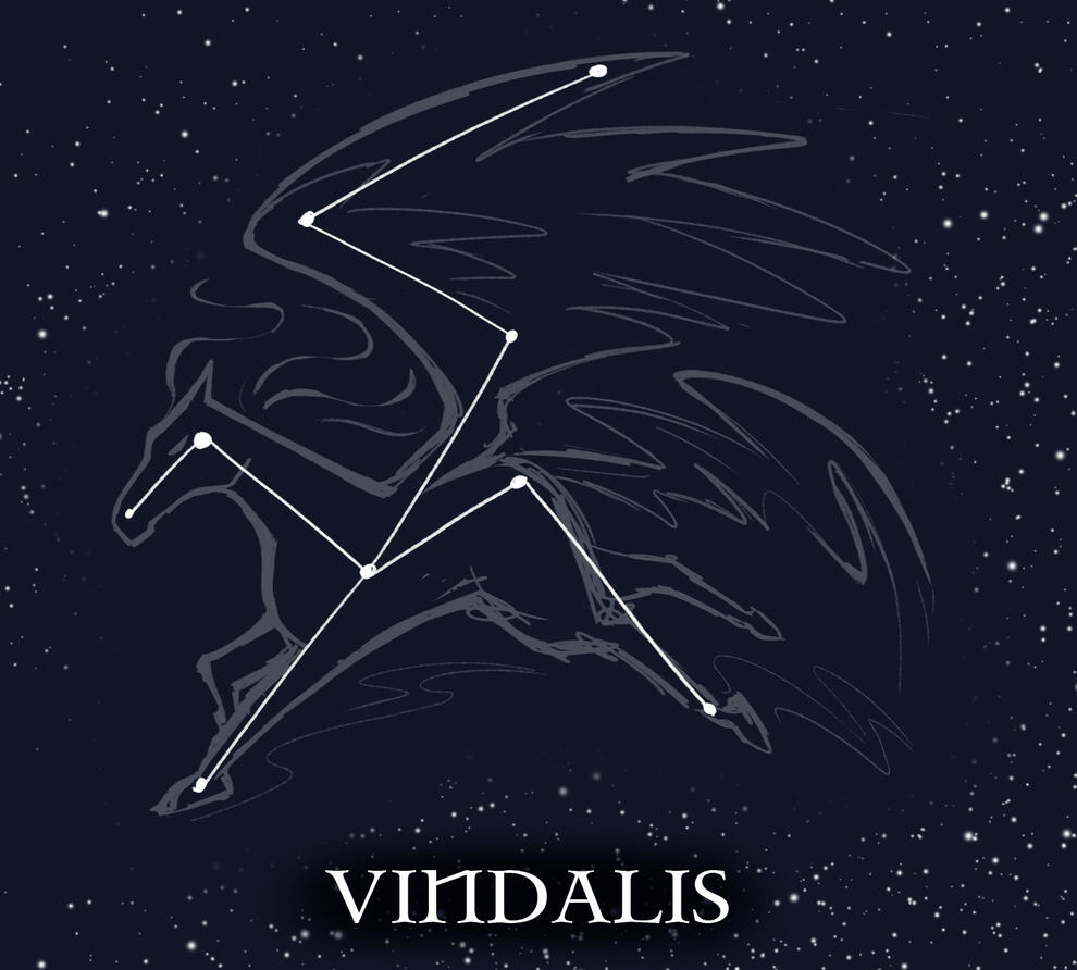 Vindalis, the constellation blessing Isnath at birth. ✦ Collab w/ TsunamiCoRyan